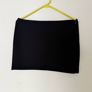Zara Black Minimalist Mini Skirt